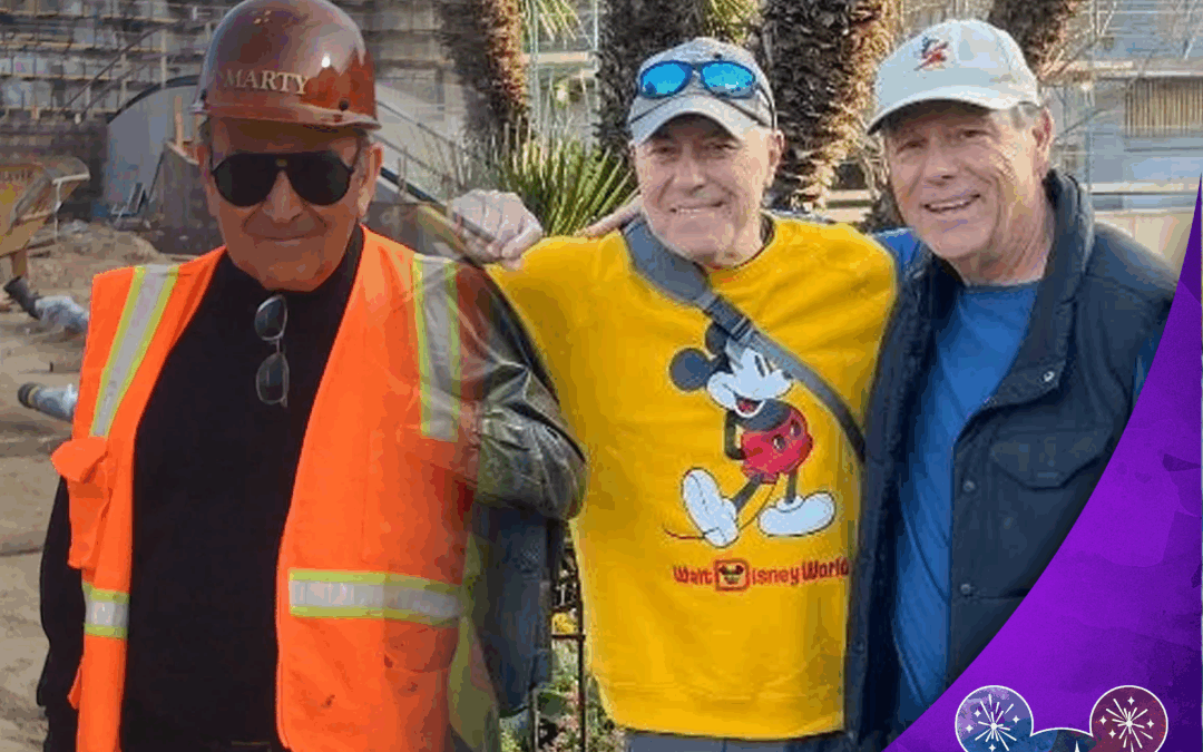 Marty Sklar with Chuck and Kevin