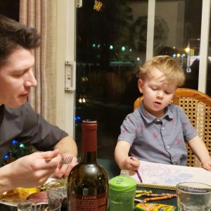 Everett explaining his vision