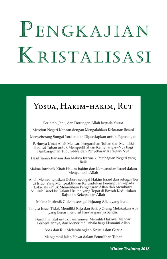 Pengkajian-Kristalisasi Yosua, Hakim-hakim & Rut